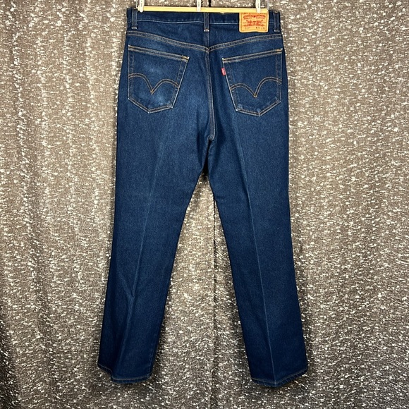 Levis 517 Jeans Mens 36x32 Blue Denim Bootcut Fit Dark Stone Wash Red Tab Cotton - Picture 13 of 14